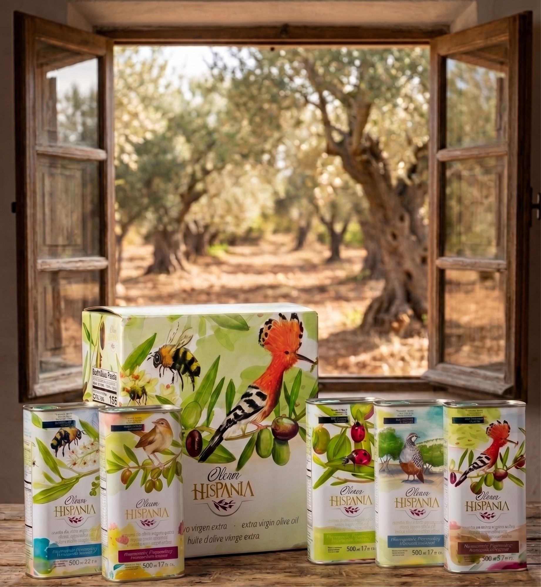 Estuche Regalo Aove Nature Premium 4 latas 500 ml