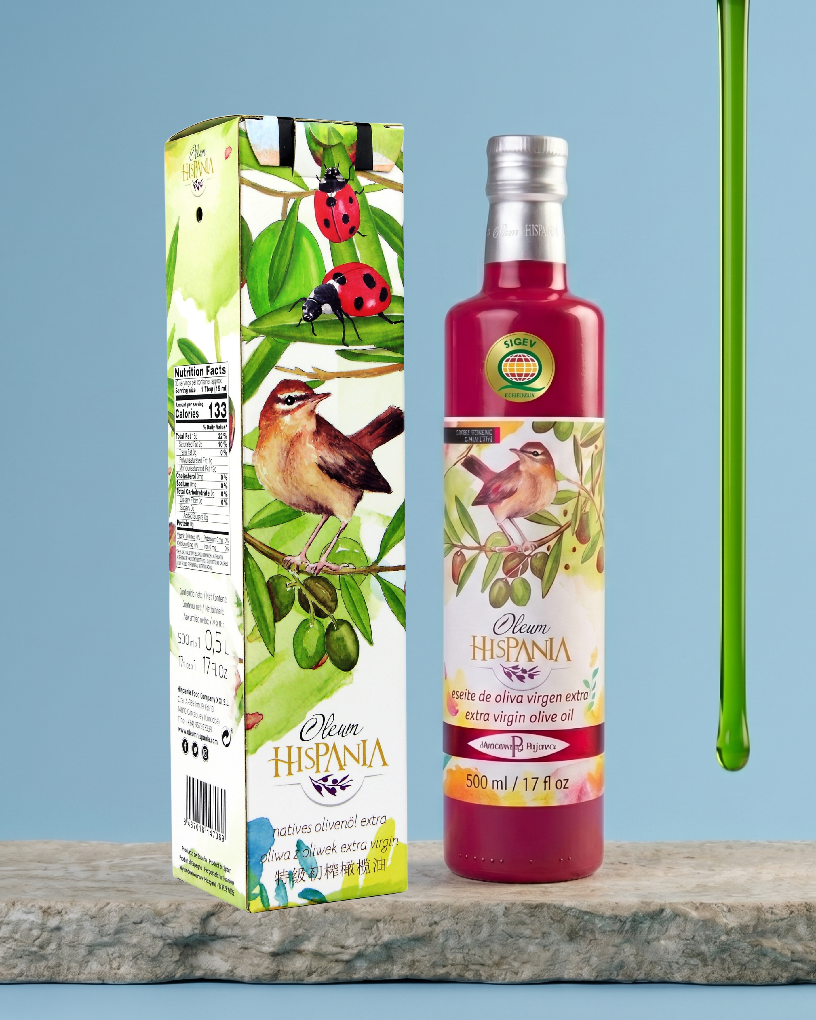 Estuche Regalo Aove Nature Premium 500 ml ( 1botella / 2botellas / 3botellas)