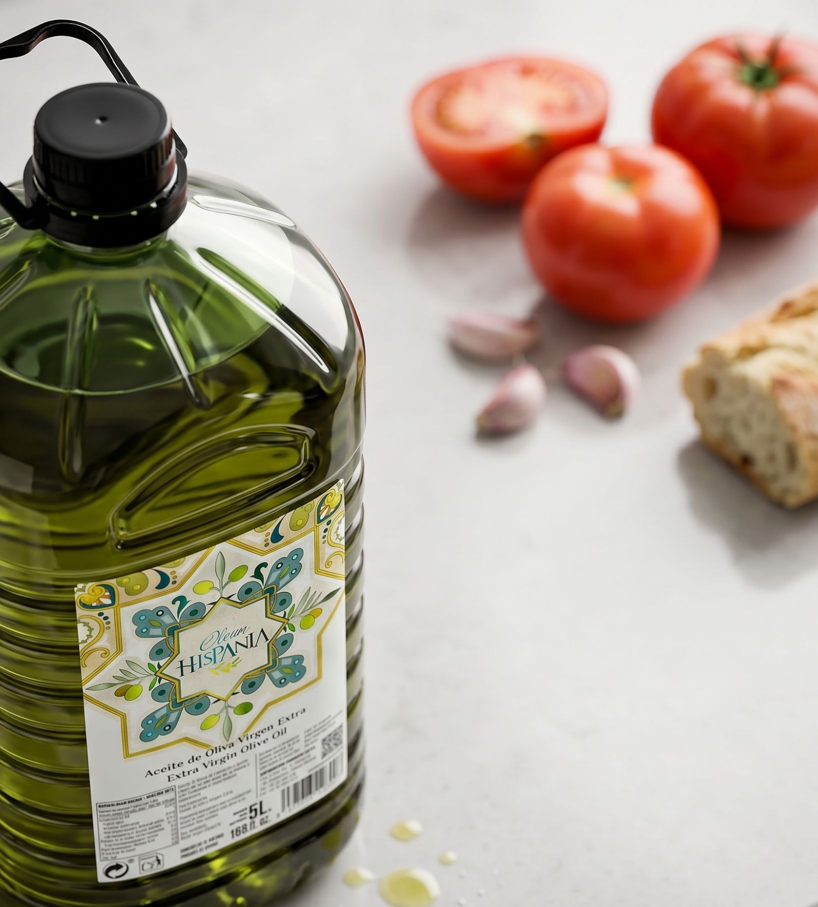 Aceite de Oliva Virgen Extra 5L - Oleum Hispania Raíz - Caja 3 Garrafas - Imagen 2