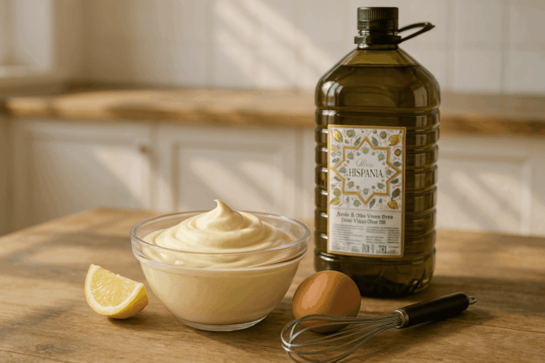 Mayonesa con aceite de oliva virgen extra
