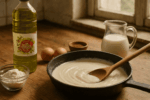 bechamel con aceite de oliva virgen extra