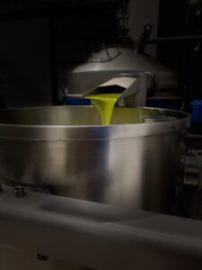 aove sin filtrar en la centrifuga