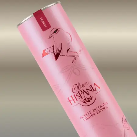 Detalle del estuche premium Pajarera de Oleum Hispania